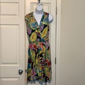 BCBG MaxAzira Floral Sleeveless Easy Going Dress
